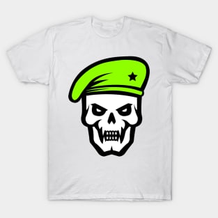 War Commander Skull Face Logo T-Shirt